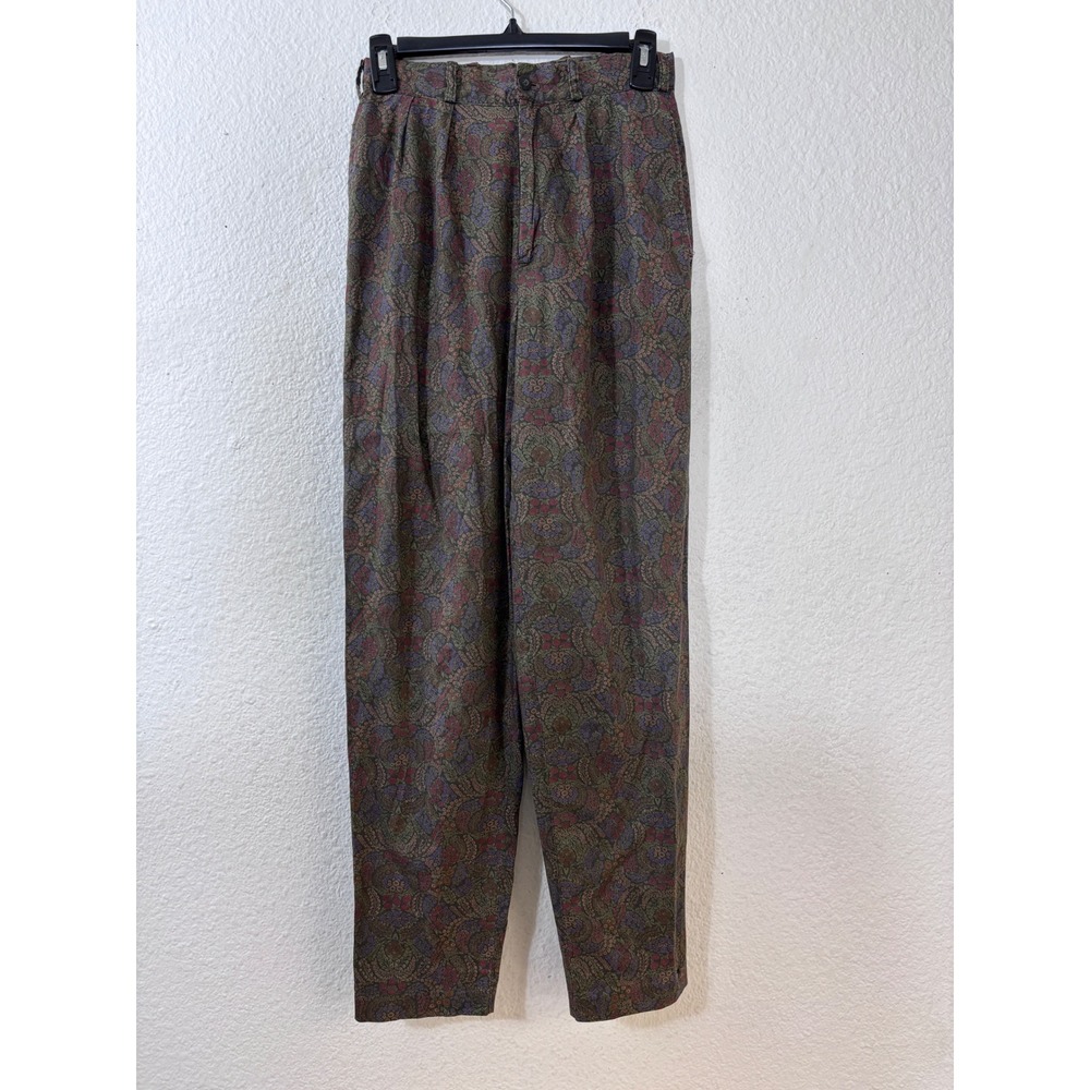 J. Crew Tapered Pants Fits like a Small Grandmacore Floral High Rise Vintage 90s